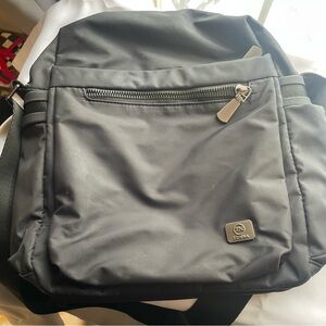 ZZINNA Black Executive Standard Messenger Crossbody Bag Purse Work Bag Travel